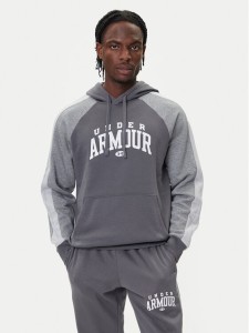 Under Armour Bluza Ua Rival Fleece Colorblock 6003958 Szary Loose Fit