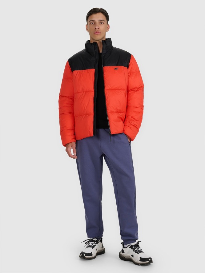 4F Kurtka puchowa z wypełnieniem syntetycznym męska - czerwona XL
