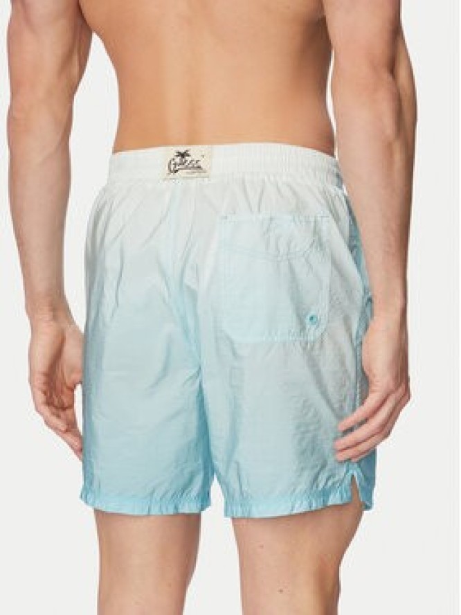 Guess Szorty kąpielowe F6GT19 WN172 Turkusowy Regular Fit