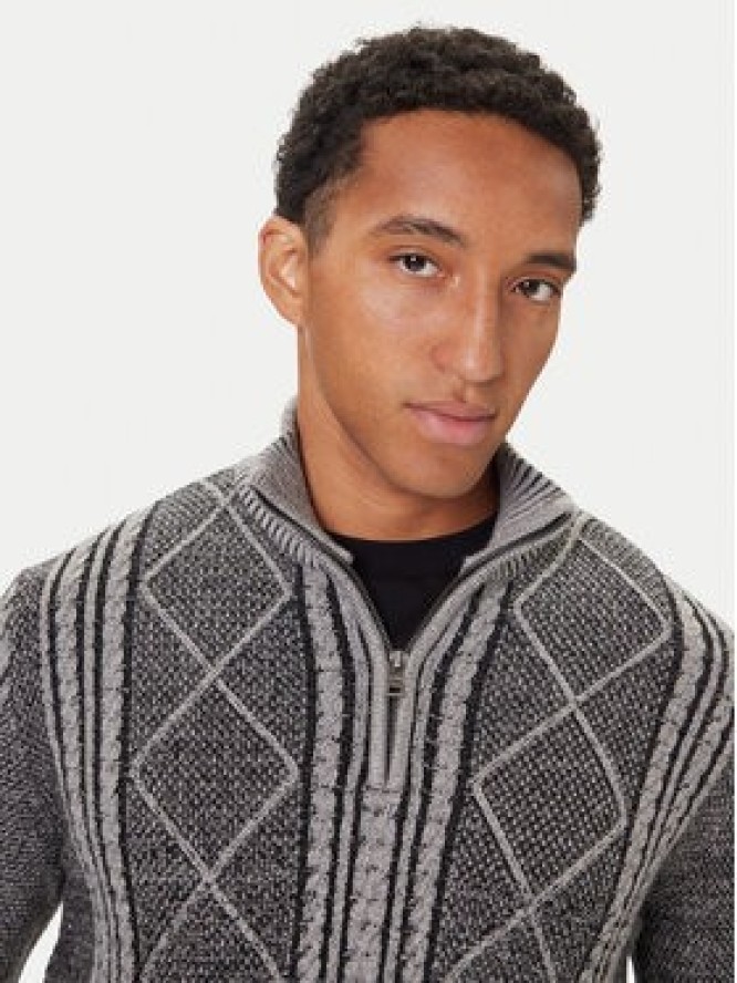 Guess Sweter M5BR44 Z2ZK2 Szary Regular Fit