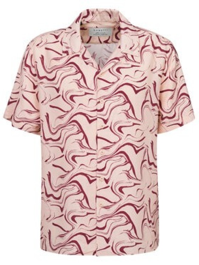 Bugatti Koszula 9253-78956C Czerwony Comfortable Fit