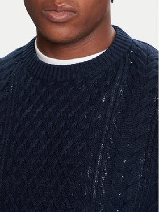 Tommy Jeans Sweter DM0DM22101 Granatowy Regular Fit