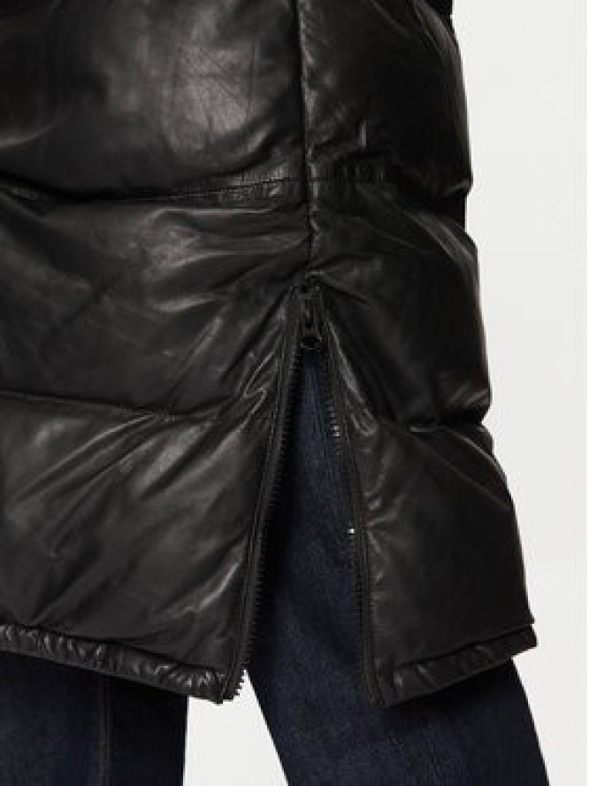 Serge Pariente Kurtka skórzana Vibes Czarny Regular Fit