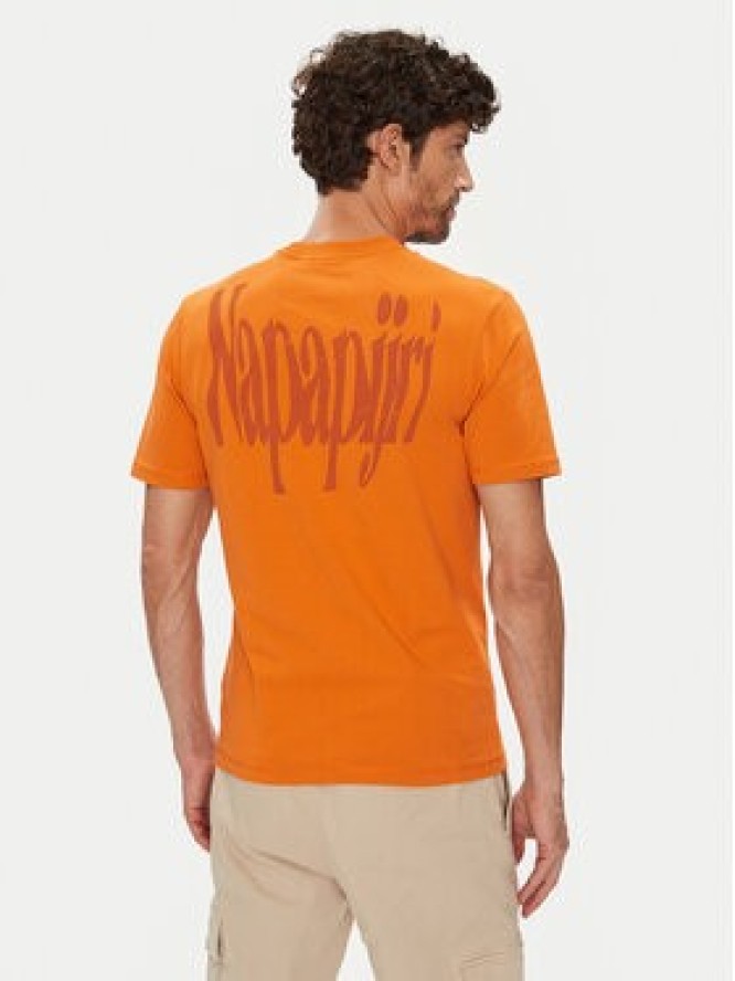 Napapijri T-Shirt S-Turrach NP0A893U Pomarańczowy Regular Fit