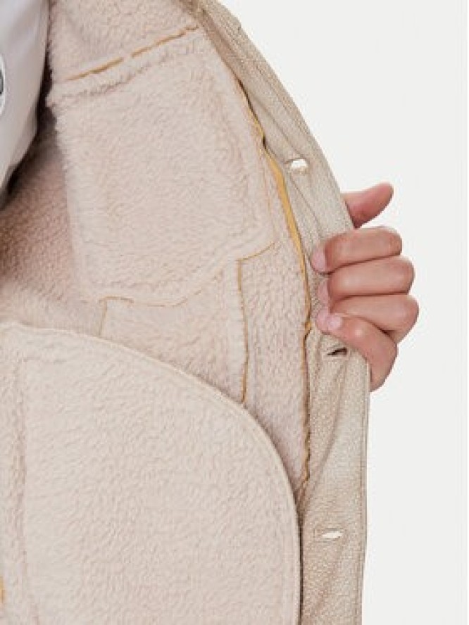 Guess Kurtka z imitacji skóry M5BL0I W2500 Beżowy Regular Fit