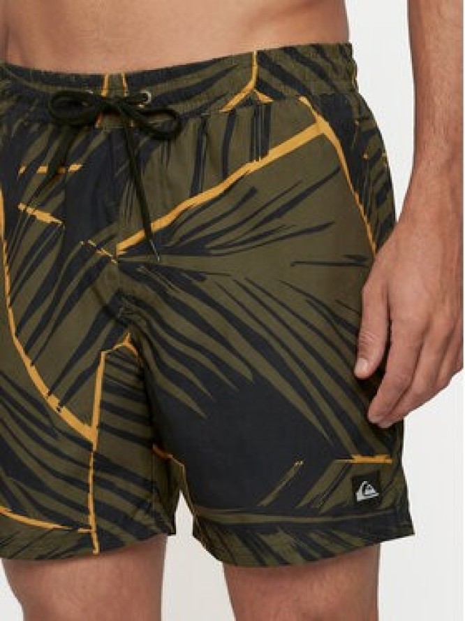 Quiksilver Szorty kąpielowe Everyday Printed Volley 15 EQYJV04219 Zielony Regular Fit