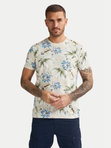 Petrol Industries T-Shirt M-1050-TSR655 Beżowy Regular Fit