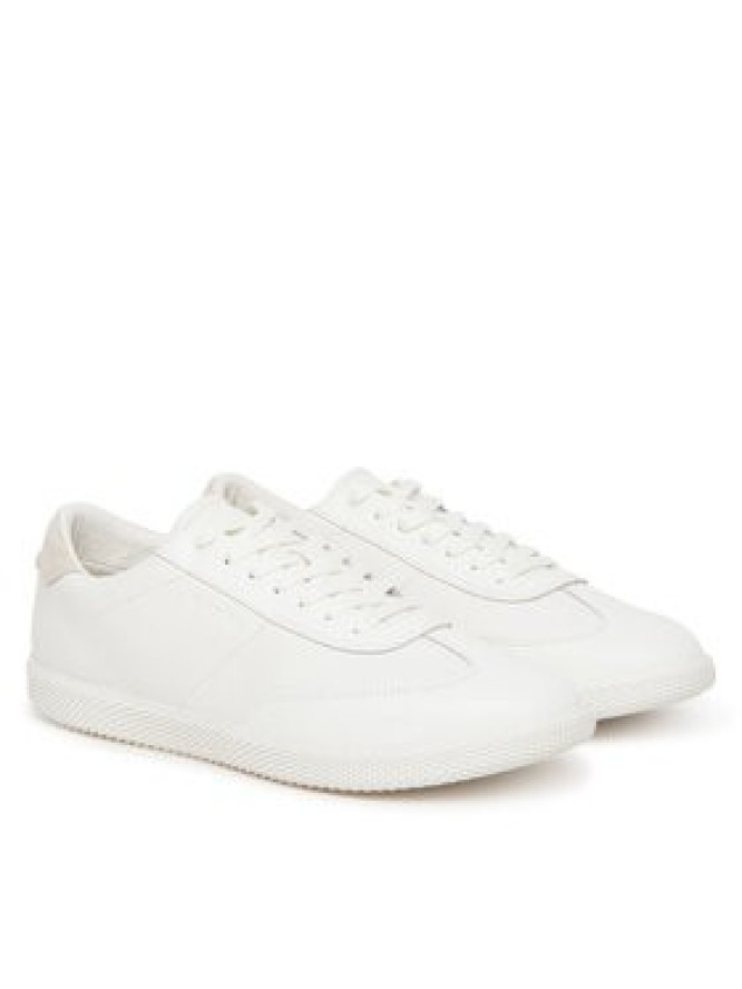 Calvin Klein Sneakersy Low Top Lace Up Tmbl Lth HM0HM01803 Biały