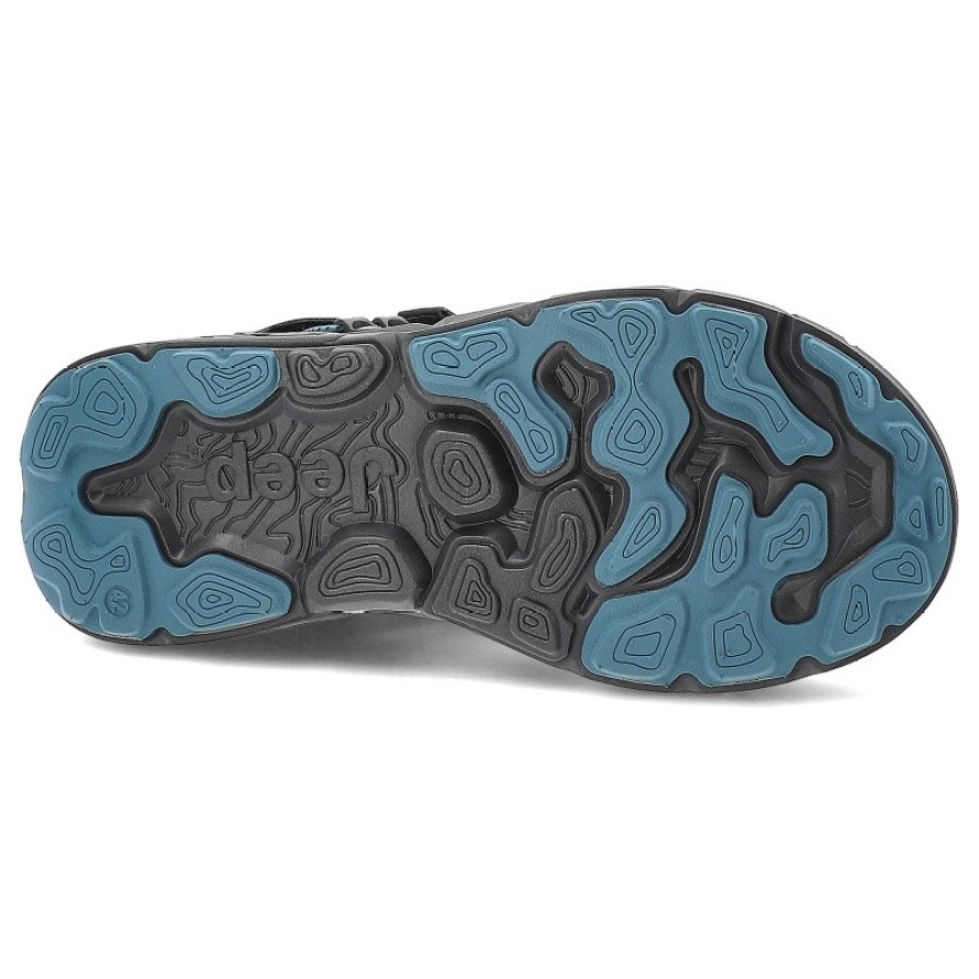 Czarne Sandały Jeep Modne Obuwie Męskie