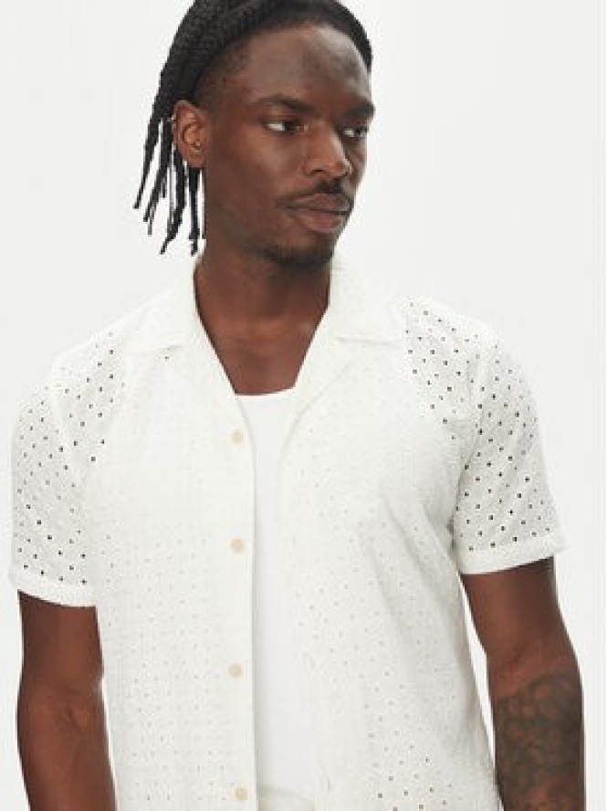 Lindbergh Koszula 30-203569 Biały Relaxed Fit