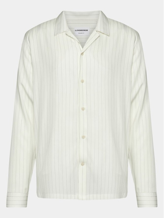 Lindbergh Koszula 30-203532 Biały Relaxed Fit
