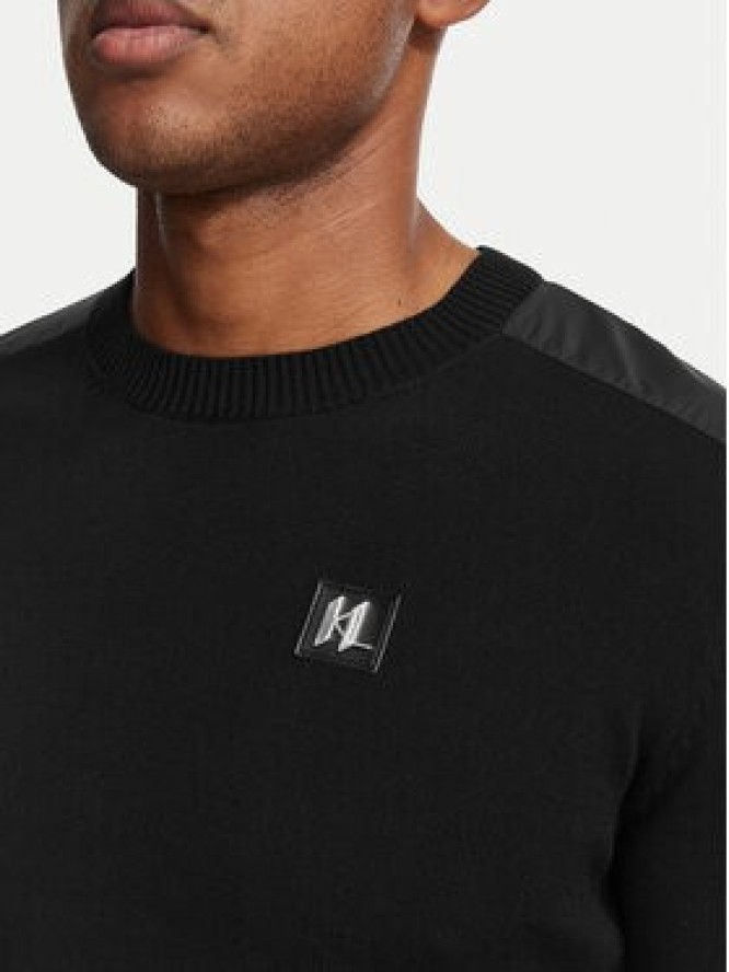 KARL LAGERFELD Sweter 655029 561398 Czarny Slim Fit