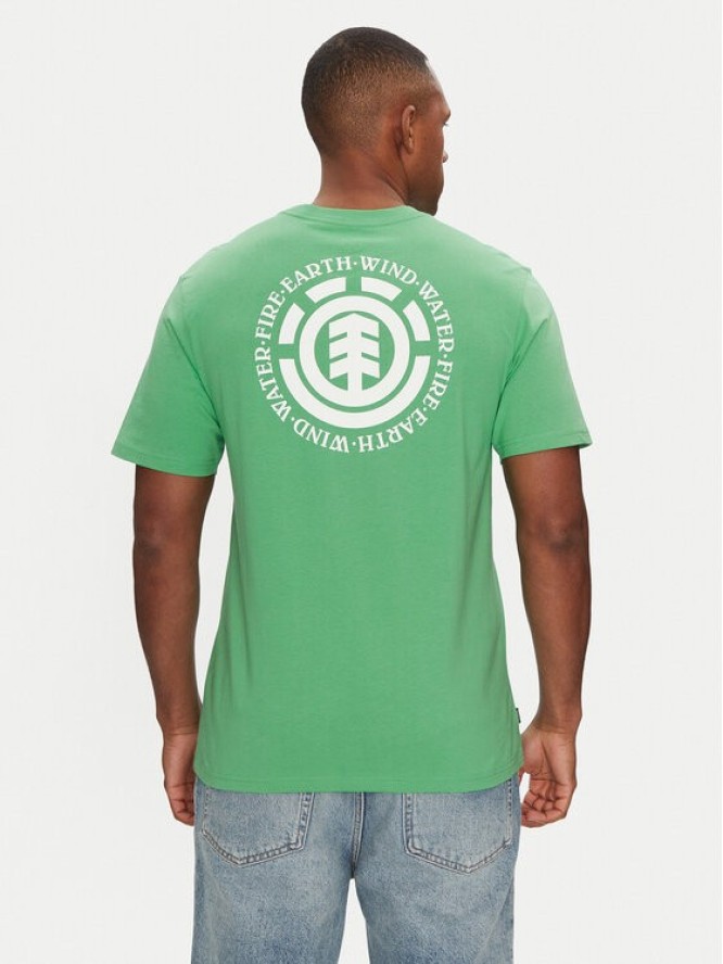 Element T-Shirt ELYZT00490 Zielony Regular Fit