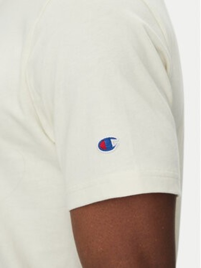Champion T-Shirt 221174 Écru Regular Fit