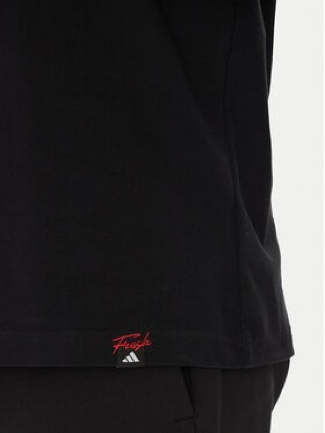 adidas T-Shirt Mini Pizza Graphic JM6483 Czarny Regular Fit