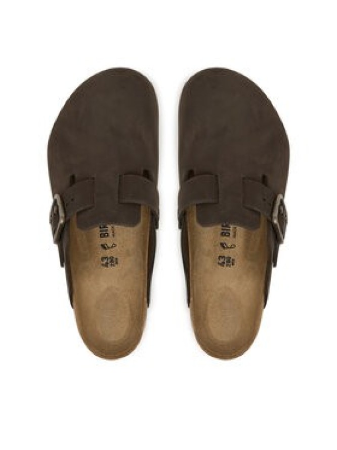 Birkenstock Klapki Boston Wire Buckle 1032760 Brązowy ciemny