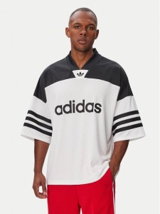 adidas T-Shirt Adicolor KR1403 Biały Loose Fit