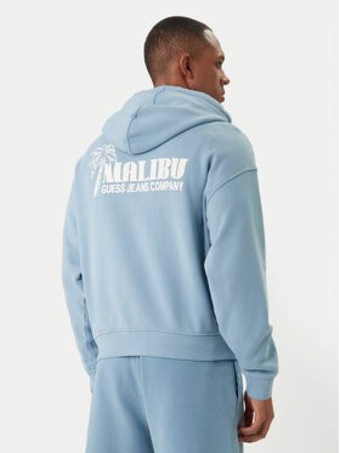 Guess Jeans Bluza M6GQB6 KCPR1 Niebieski Boxy Fit