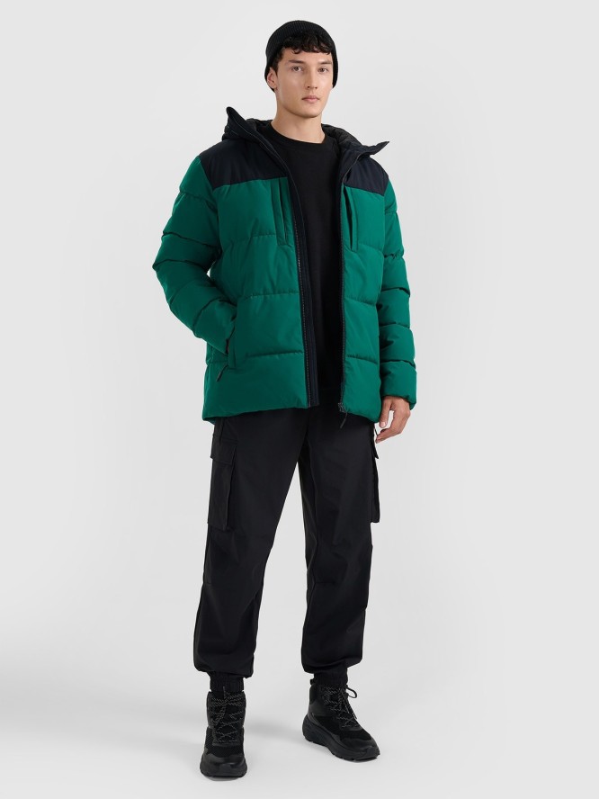 4F Kurtka puchowa z wypełnieniem syntetycznym męska - zielona S