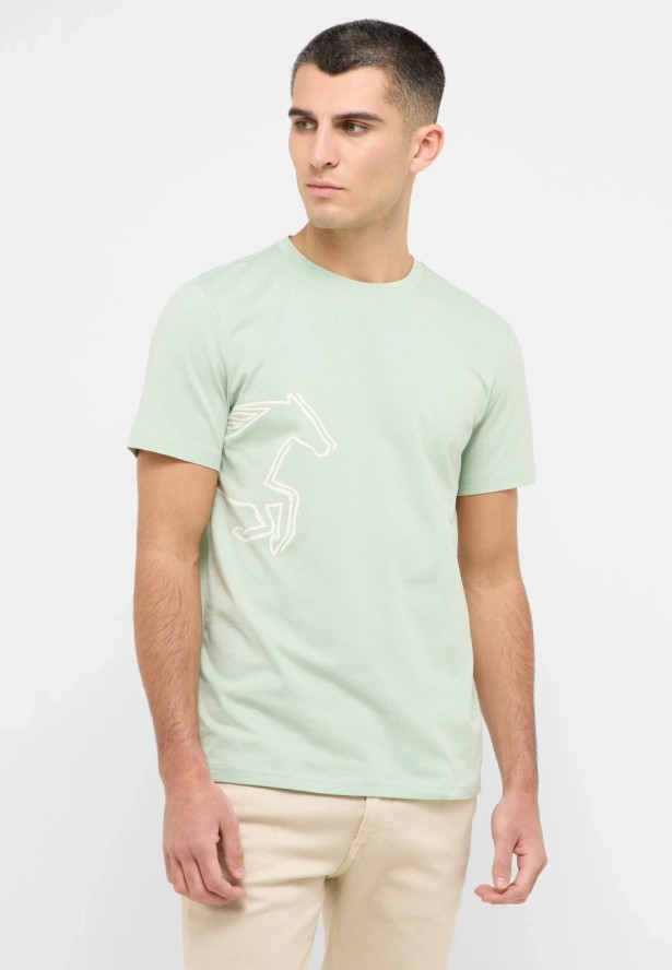 Męski T-Shirt Mustang Style Austin Frosty Green 1016493 6180