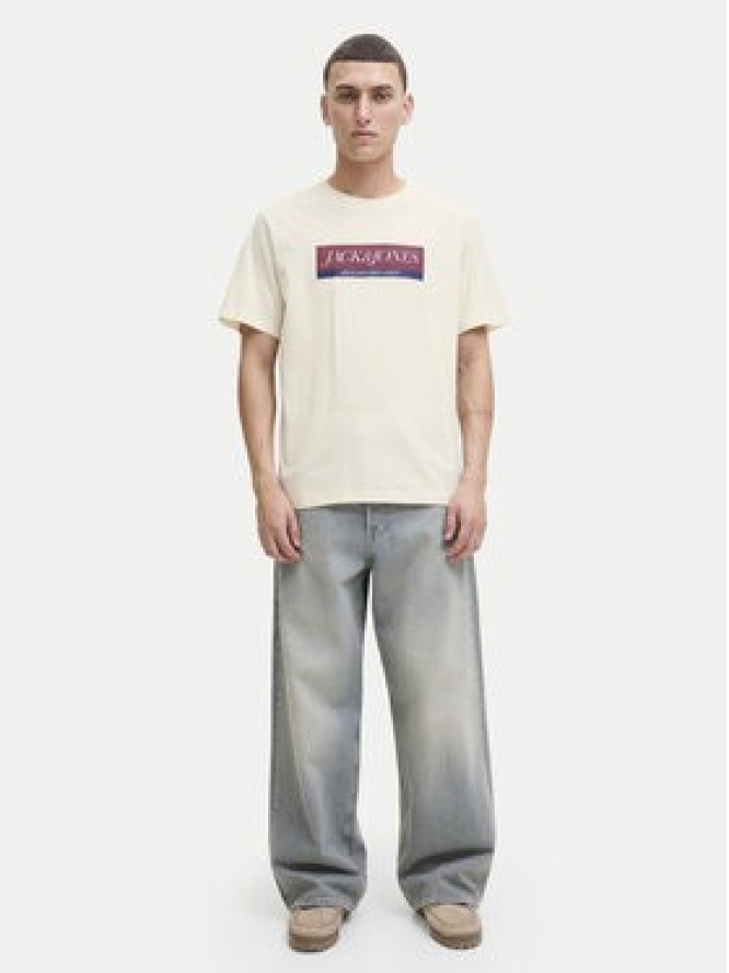 Jack & Jones T-Shirt Rinwood 12283628 Écru Regular Fit