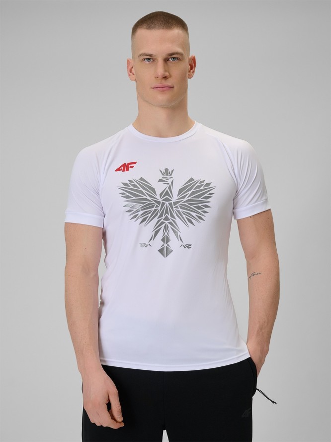 4F Koszulka kibica uniseks - biała M