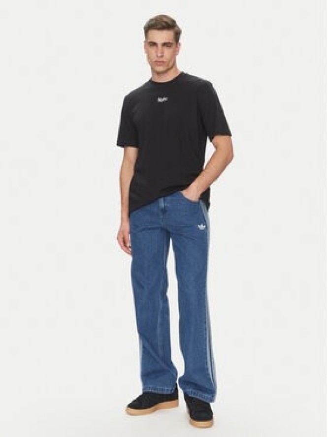 adidas T-Shirt Lounge Still Life Lemons Graphic JN7367 Czarny Regular Fit