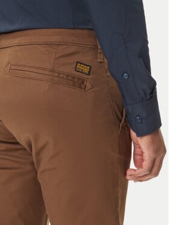 G-Star Raw Chinosy Chino 3.0 D25179-C105 Brązowy Slim Fit