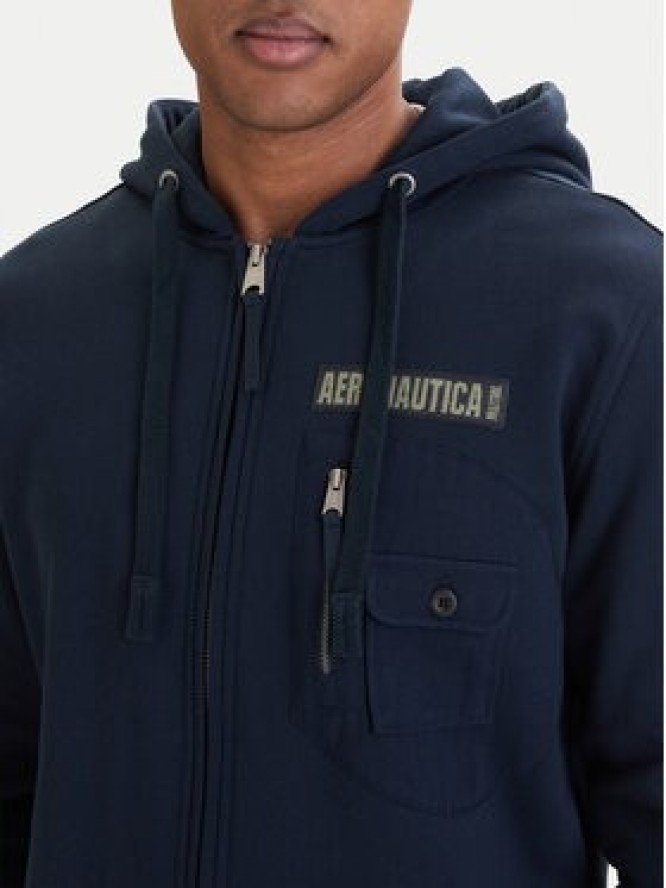 Aeronautica Militare Bluza 261FE2100UF00679 Granatowy Regular Fit