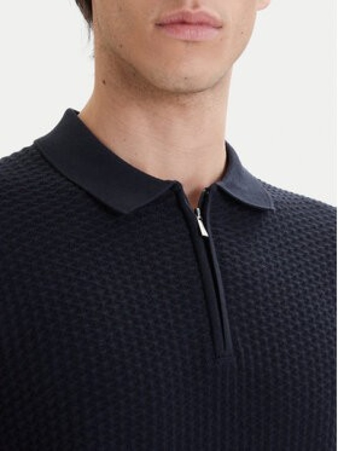 Bugatti Sweter 7100-15532E Granatowy Regular Fit