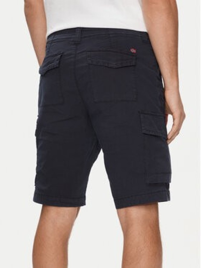 Napapijri Szorty materiałowe N-Horton NP0A4HOS Granatowy Regular Fit