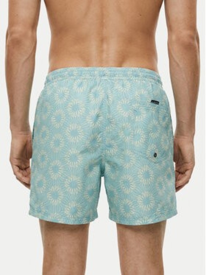 Quiksilver Szorty kąpielowe Everyday Printed Volley 15 EQYJV04219 Turkusowy Regular Fit