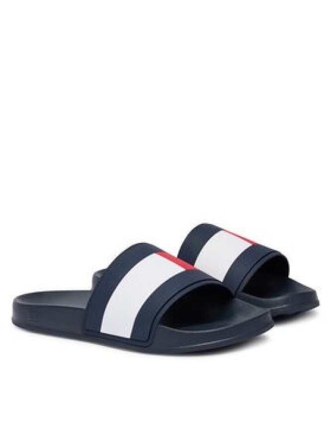 Tommy Hilfiger Klapki Core Hilfiger Flag Pool Slide FM0FM05798 Niebieski