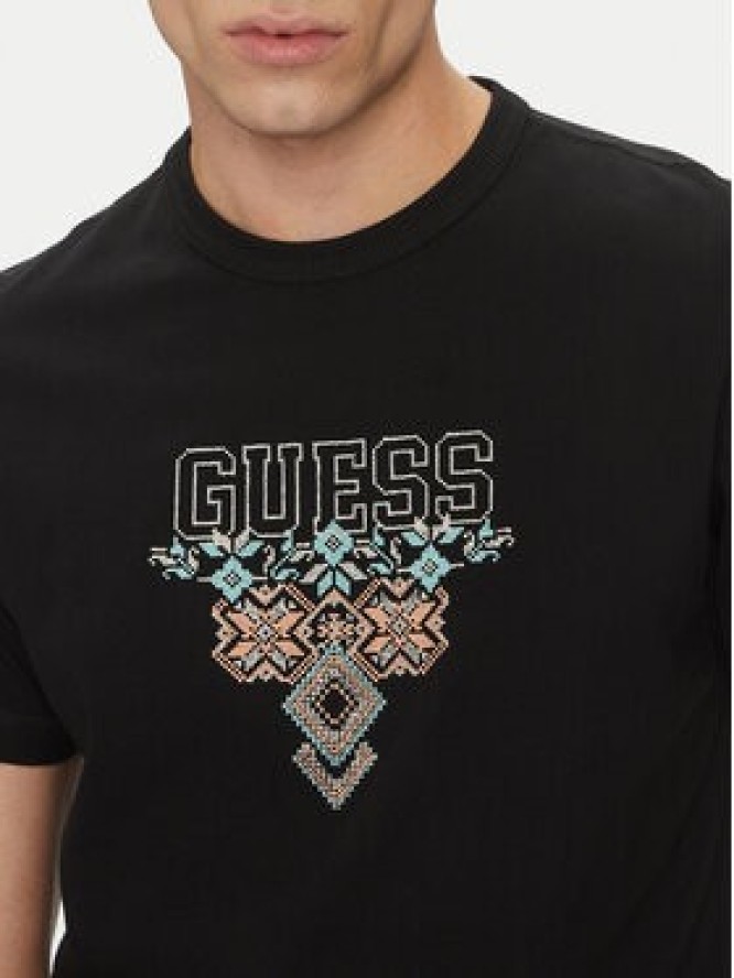 Guess T-Shirt 173007 Czarny Classic Fit