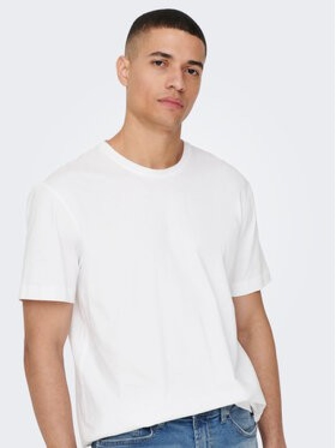 Only & Sons T-Shirt 22025208 Biały Regular Fit