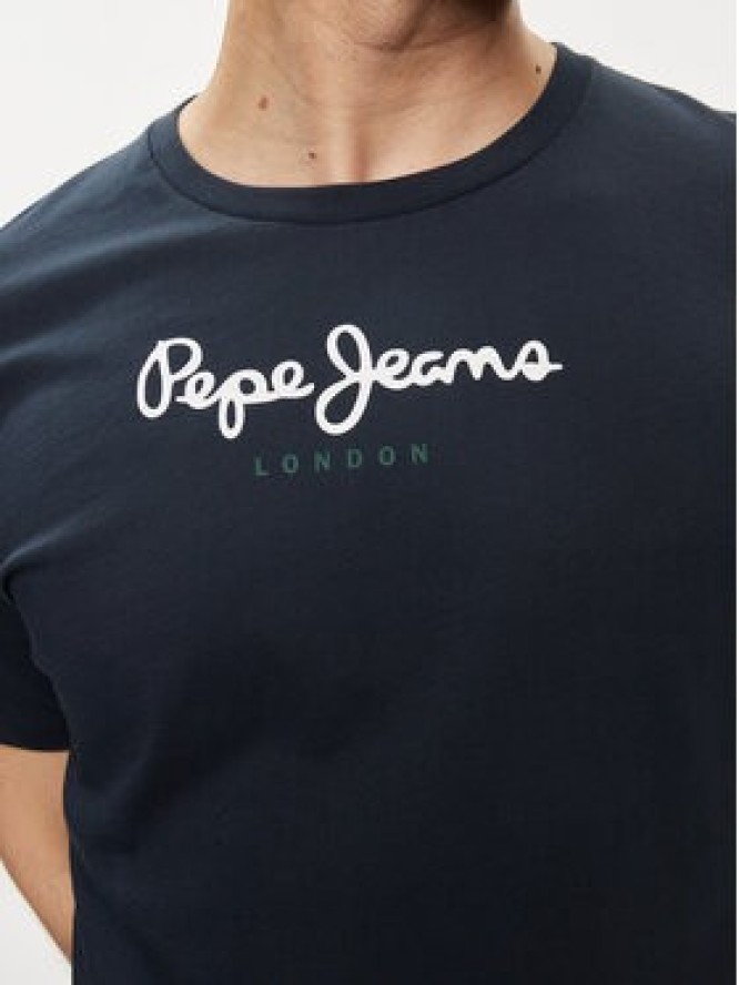 Pepe Jeans T-Shirt Eggo N PM508208 Granatowy Regular Fit