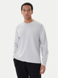 Calvin Klein Sweter Ls Ck Tech Knit Crwnk LV040BM347 Szary Regular Fit
