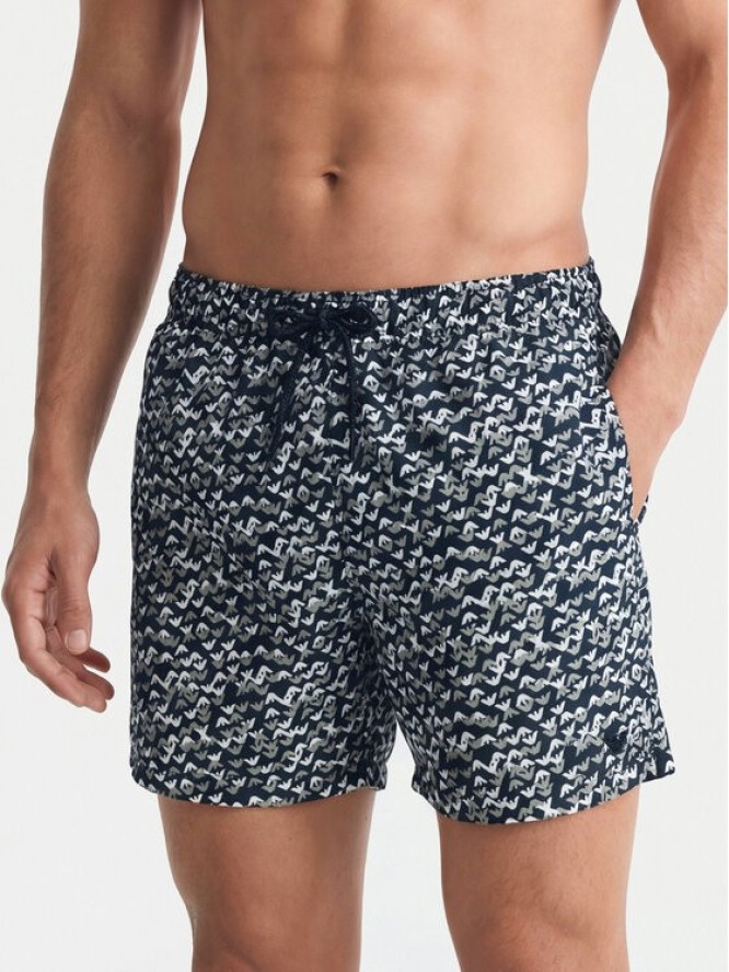 Emporio Armani Szorty kąpielowe EM000583 AF20440 FB356 Granatowy