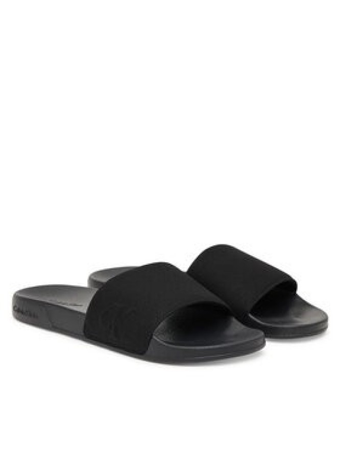 Calvin Klein Klapki Ess Slide Hf Side Logo Cv HM0HM02227 Czarny