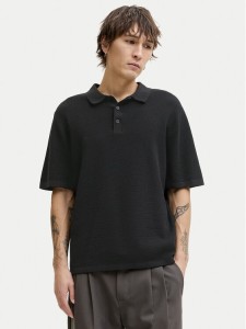 Jack & Jones Sweter George 12268281 Czarny Relaxed Fit