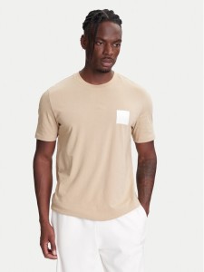 HUGO T-Shirt Dapusi 50544458 Beżowy Regular Fit