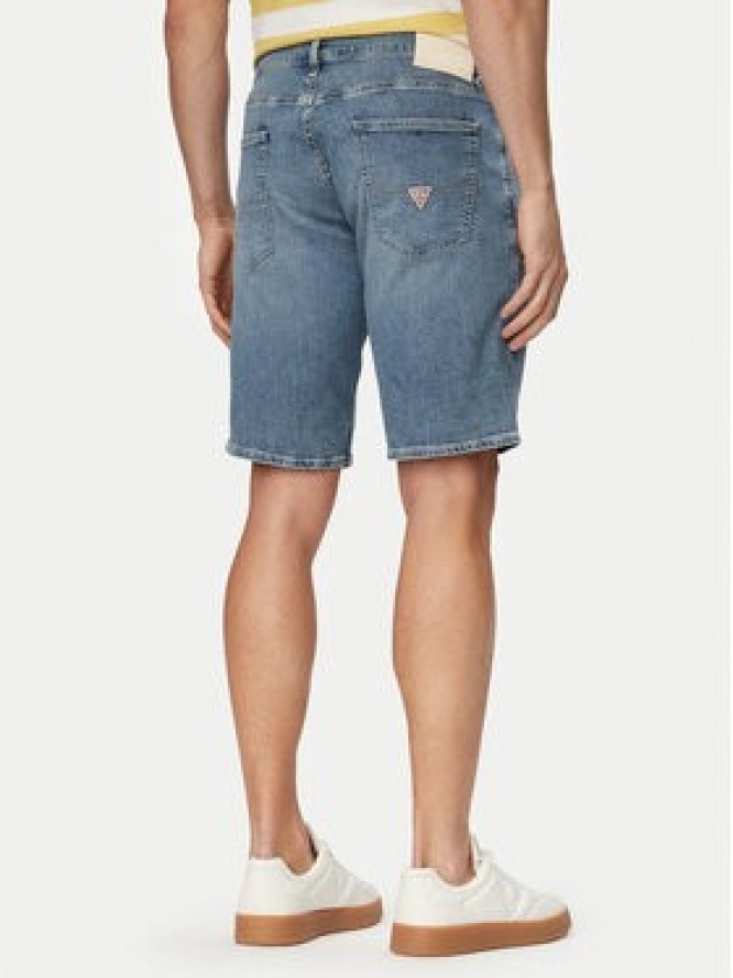 Guess Szorty jeansowe M6GD01 D0758 Niebieski jasny Regular Fit