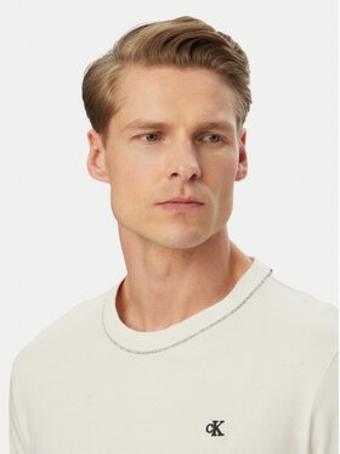 Calvin Klein T-Shirt LV04LF223G Biały Regular Fit