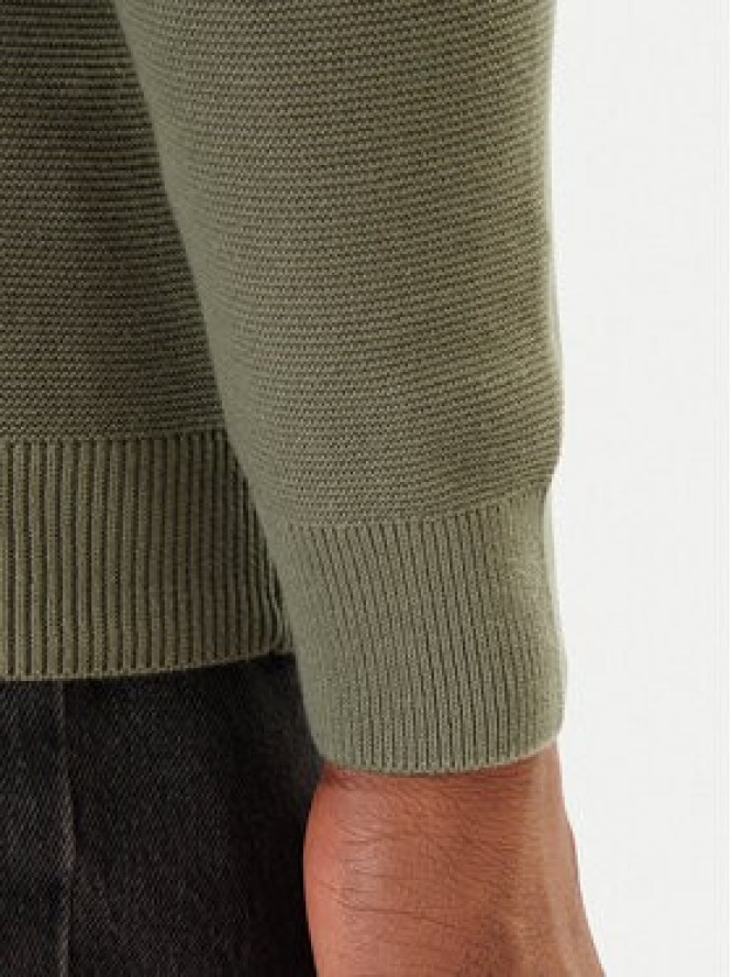 Mustang Sweter Elliot 1016844 Zielony Regular Fit