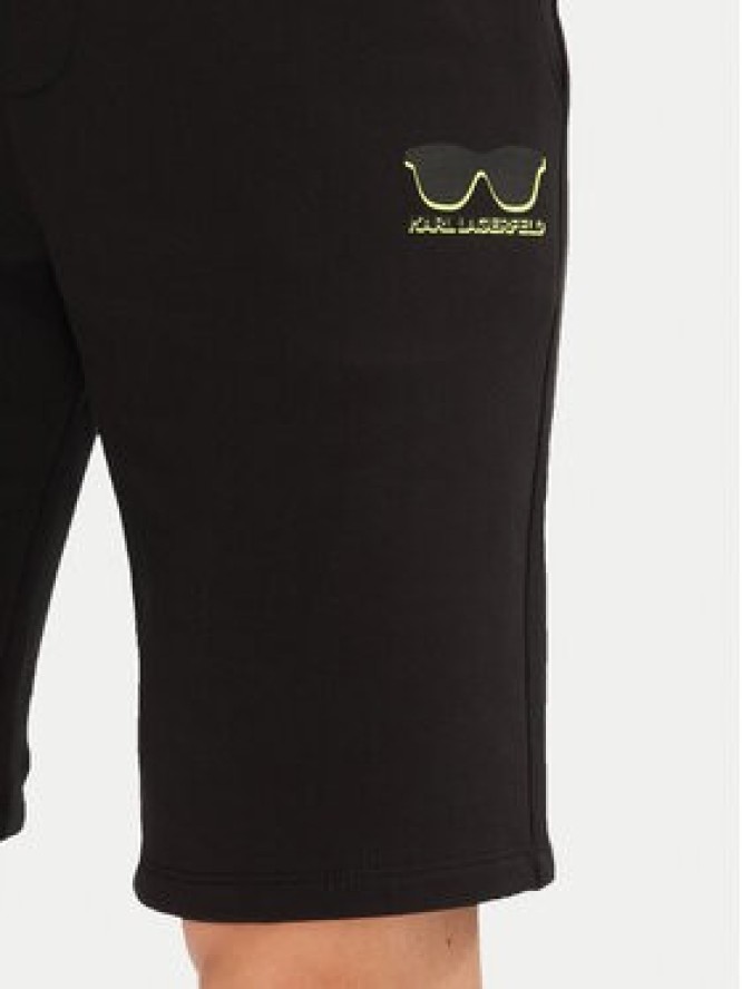 KARL LAGERFELD Szorty sportowe 705400 552917 Czarny Regular Fit