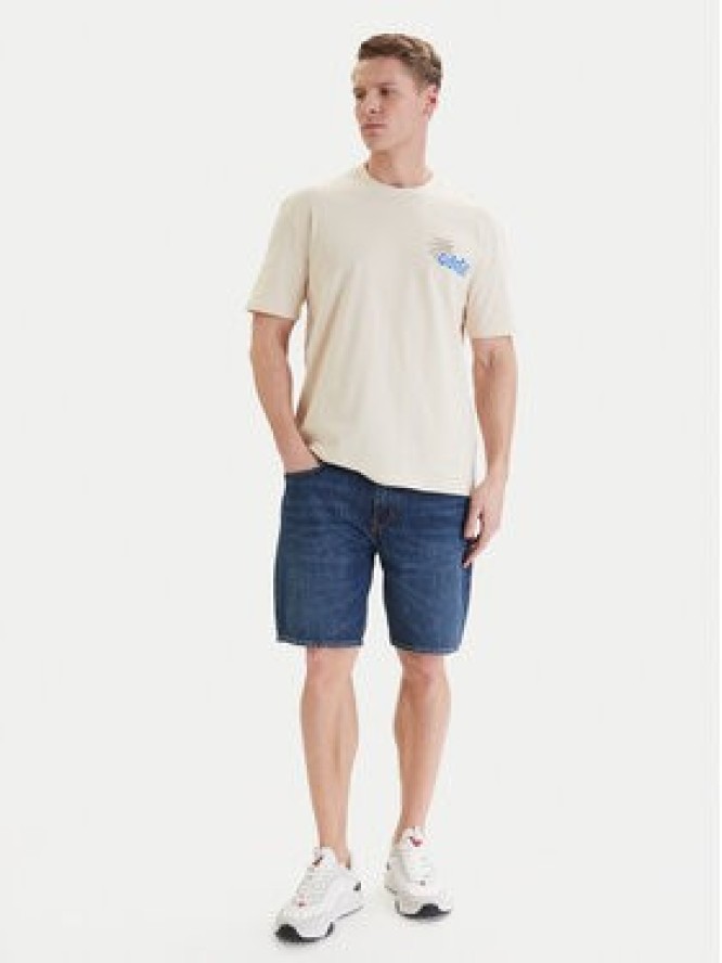 Guess T-Shirt F6GI07 K8FQ4 Beżowy Regular Fit