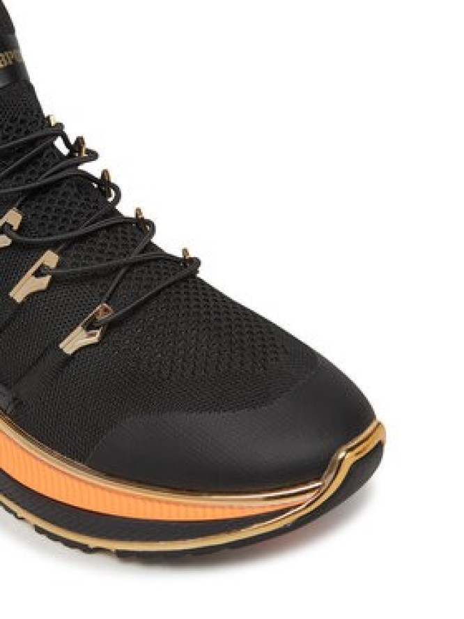 Plein Sport Sneakersy Runner Chrome Surfer PADS USC0579 STE003N Czarny