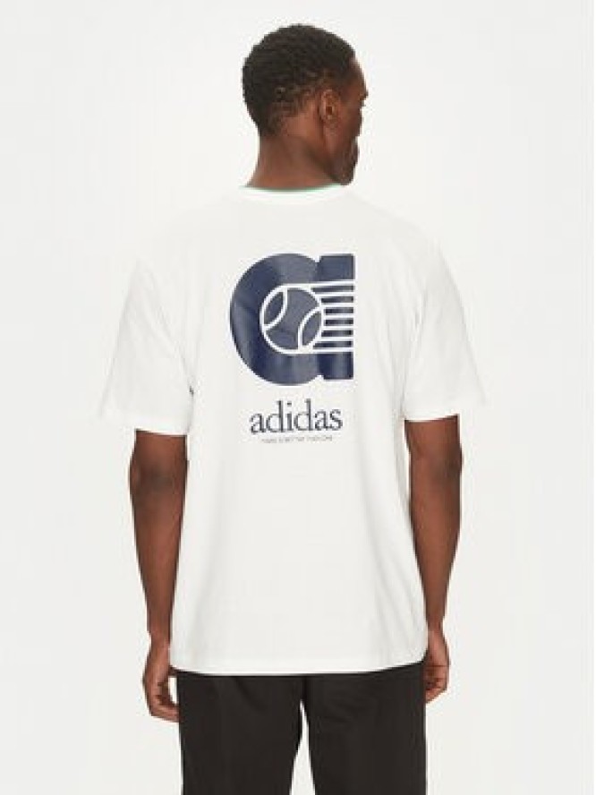 adidas T-Shirt Summer Prep Graphic JI9414 Biały Regular Fit