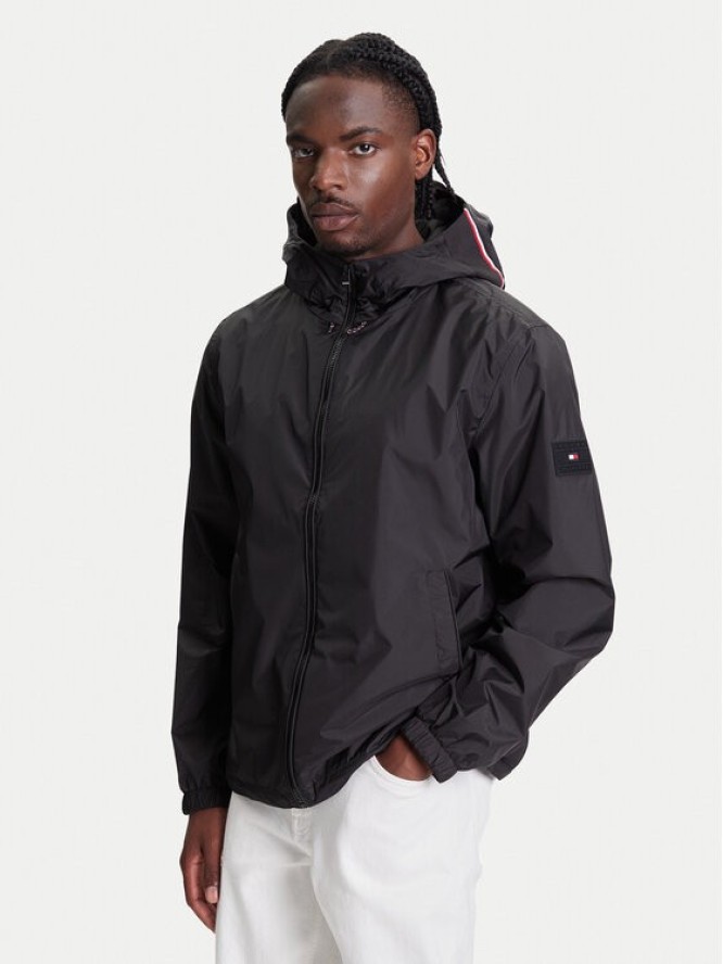 Tommy Hilfiger Kurtka przejściowa MW0MW40225 Czarny Regular Fit