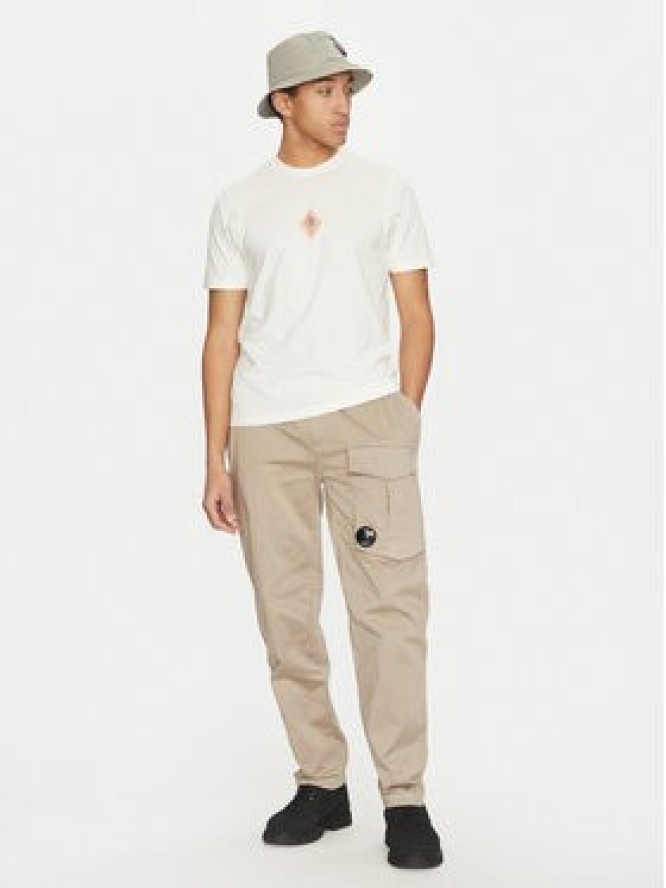 C.P. Company Spodnie materiałowe 18CMPA169A005694G Beżowy Relaxed Fit